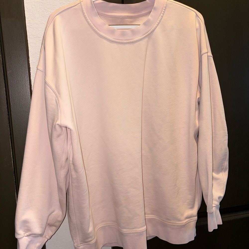 lululemon athletica Pink Crew Neck Sweater